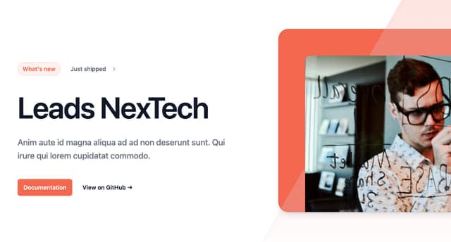 Hero Sections with Image