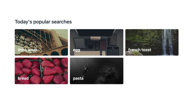 Popular Searches Card