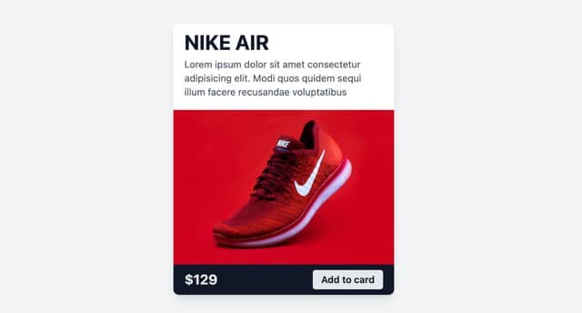 Nike Product card