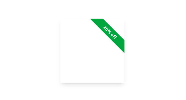 Tailwind Ribbon at Corner