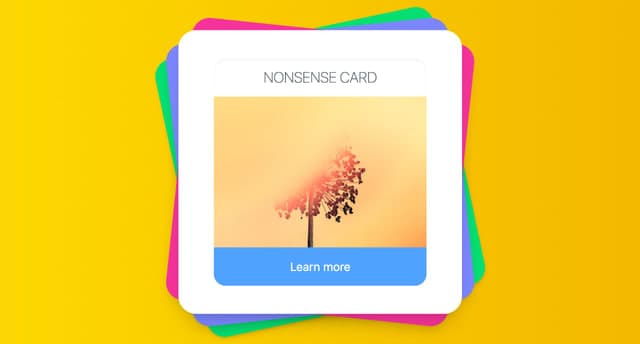 Tailwind 😂 Nonsense card