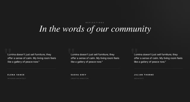 Free Dark Theme Testimonial