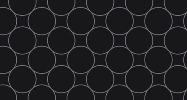 Op Art Floral Circles Pattern