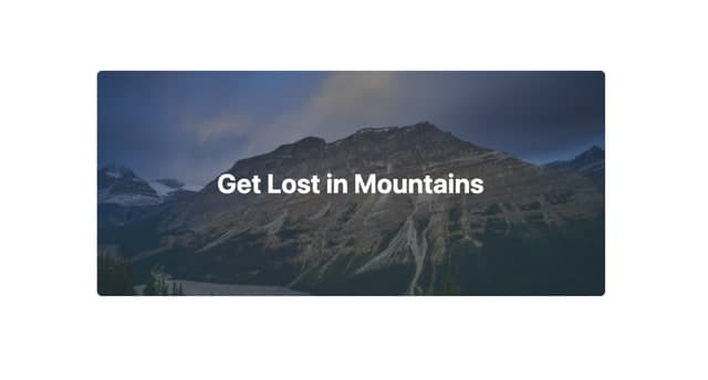 Responsive Image Card with Overlay Text