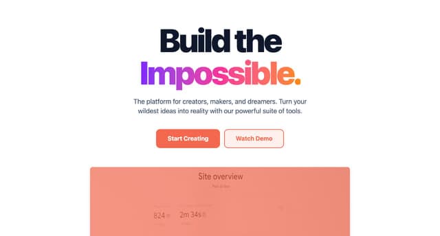 Responsive Hero Section Design for SaaS