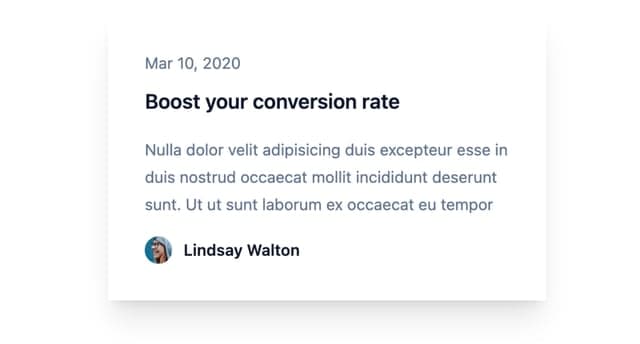 Tailwind CSS Line Clamp Card