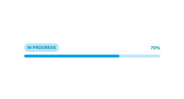 Simple progress bar component