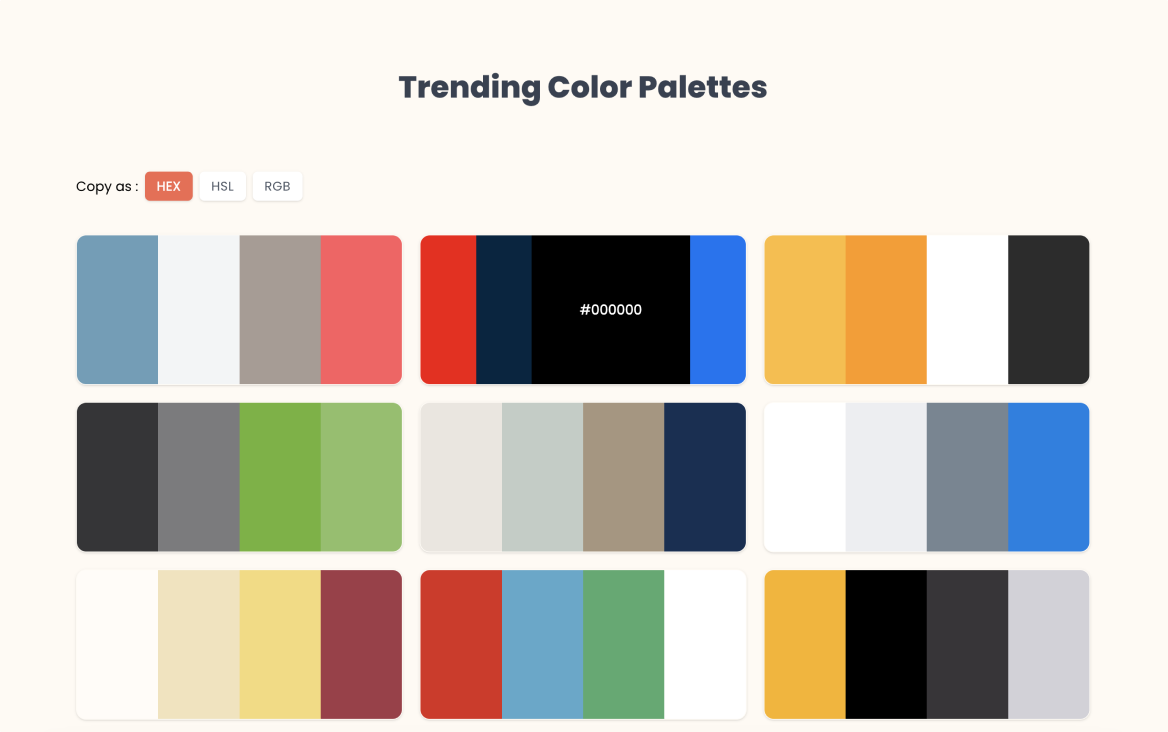 Tailwind CSS Color Palettes • bardui